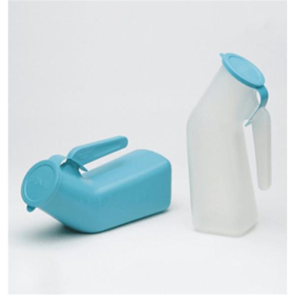 Urinal Patient 1qt Blue Plastic Male With Hanging Handle Ea, 12 EA/CA